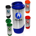 16 oz. Color Accent Stainless Steel Travel Mugs